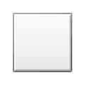 ◻️ Emoji mittelgroßes weißes Quadrat Samsung One UI 2.5.