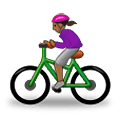 Emoji 🚴🏾‍♀️ Ciclista Donna: Carnagione Abbastanza Scura su Samsung One UI 2.5.