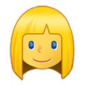 👱‍♀️ Emoji Frau: blond Samsung One UI 2.5.