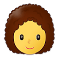 Émoji 👩‍🦱 Femme : Cheveux Bouclés sur Samsung One UI 2.5.