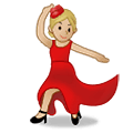 Émoji 💃🏼 Danseuse : Peau Moyennement Claire sur Samsung One UI 2.5.