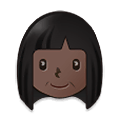 👩🏿 Emoji Mujer: Tono De Piel Oscuro en Samsung One UI 2.5.