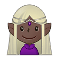 Emoji 🧝🏿‍♀️ Elfo Donna: Carnagione Scura su Samsung One UI 2.5.