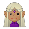 Emoji 🧝🏽‍♀️ Elfo Donna: Carnagione Olivastra su Samsung One UI 2.5.