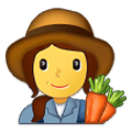 👩‍🌾 Emoji Agricultora en Samsung One UI 2.5.