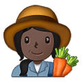 👩🏿‍🌾 Emoji Agricultora: Tono De Piel Oscuro en Samsung One UI 2.5.
