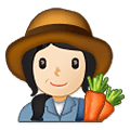 👩🏻‍🌾 Emoji Fazendeira: Pele Clara na Samsung One UI 2.5.