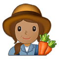 👩🏽‍🌾 Emoji Agricultora: Tono De Piel Medio en Samsung One UI 2.5.