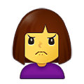 Emoji 🙍‍♀️ Donna Corrucciata su Samsung One UI 2.5.