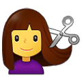 Emoji 💇‍♀️ Taglio Di Capelli Per Donna su Samsung One UI 2.5.