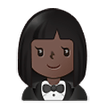 🤵🏿‍♀️ Emoji Mujer Con Esmoquin: Tono De Piel Oscuro en Samsung One UI 2.5.