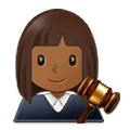 Emoji 👩🏾‍⚖️ Giudice Donna: Carnagione Abbastanza Scura su Samsung One UI 2.5.