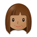 Émoji 👩🏽 Femme : Peau Légèrement Mate sur Samsung One UI 2.5.