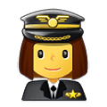 Emoji 👩‍✈️ Pilota Donna su Samsung One UI 2.5.