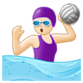 🤽🏻‍♀️ Emoji Mulher Jogando Polo Aquático: Pele Clara na Samsung One UI 2.5.