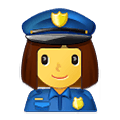👮‍♀️ Emoji Policial Mulher na Samsung One UI 2.5.