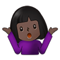 Emoji 🤷🏿‍♀️ Donna Che Scrolla Le Spalle: Carnagione Scura su Samsung One UI 2.5.