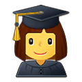👩‍🎓 Emoji Estudiante Mujer en Samsung One UI 2.5.