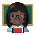 Emoji 👩🏿‍🏫 Professoressa: Carnagione Scura su Samsung One UI 2.5.