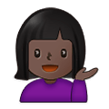 Emoji 💁🏿‍♀️ Donna Con Suggerimento: Carnagione Scura su Samsung One UI 2.5.