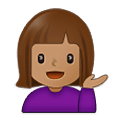 Emoji 💁🏽‍♀️ Donna Con Suggerimento: Carnagione Olivastra su Samsung One UI 2.5.