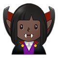 🧛🏿‍♀️ Emoji Mulher Vampira: Pele Escura na Samsung One UI 2.5.