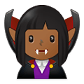 🧛🏾‍♀️ Emoji weiblicher Vampir: mitteldunkle Hautfarbe Samsung One UI 2.5.