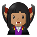Émoji 🧛🏽‍♀️ Vampire Femme : Peau Légèrement Mate sur Samsung One UI 2.5.