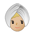 👳🏼‍♀️ Emoji Frau mit Turban: mittelhelle Hautfarbe Samsung One UI 2.5.