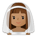 👰🏽‍♀️ Emoji Mulher de véu: Pele Morena na Samsung One UI 2.5.