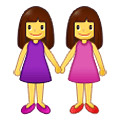 👭 Emoji Duas Mulheres De Mãos Dadas na Samsung One UI 2.5.