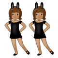 👯🏽‍♀️ Emoji Mujeres Con Orejas De Conejo, Tono De Piel Medio en Samsung One UI 2.5.