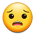 😟 Emoji Rosto Preocupado na Samsung One UI 2.5.