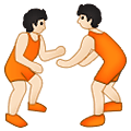 🤼🏻 Emoji Personas Luchando, Tono De Piel Claro en Samsung One UI 2.5.