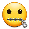 🤐 Emoji Cara Con La Boca Cerrada Con Cremallera en Samsung One UI 2.5.