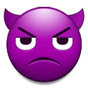 👿 Emoji Cara Enfadada Con Cuernos en Samsung One UI 3.1.1.