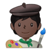 🧑🏿‍🎨 Emoji Artista: Pele Escura na Samsung One UI 3.1.1.