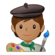 🧑🏽‍🎨 Emoji Artista: Pele Morena na Samsung One UI 3.1.1.