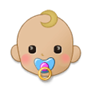Emoji 👶🏼 Neonato: Carnagione Abbastanza Chiara su Samsung One UI 3.1.1.