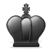 ♚ Emoji Rey de color negro de ajedrez en Samsung One UI 3.1.1.
