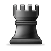 ♜ Emoji Pieza de ajedrez torre negra en Samsung One UI 3.1.1.