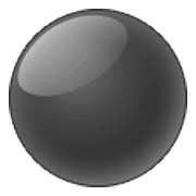 ⚫ Emoji schwarzer Kreis Samsung One UI 3.1.1.