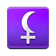 Emoji ⚸ Luna Nera (Lilith) su Samsung One UI 3.1.1.