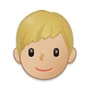 Emoji 👦🏼 Bambino: Carnagione Abbastanza Chiara su Samsung One UI 3.1.1.