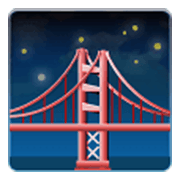 🌉 Emoji Brücke vor Nachthimmel Samsung One UI 3.1.1.