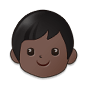 🧒🏿 Emoji Criança: Pele Escura na Samsung One UI 3.1.1.
