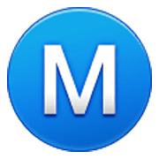 Émoji Ⓜ️ M Encerclé sur Samsung One UI 3.1.1.