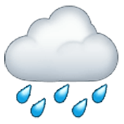 🌧️ Emoji Wolke mit Regen Samsung One UI 3.1.1.