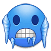 Émoji 🥶 Visage Bleu Et Froid sur Samsung One UI 3.1.1.