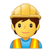 👷 Emoji Trabalhador De Construção Civil na Samsung One UI 3.1.1.
